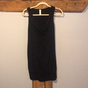 Black dress with tighter bottom ring